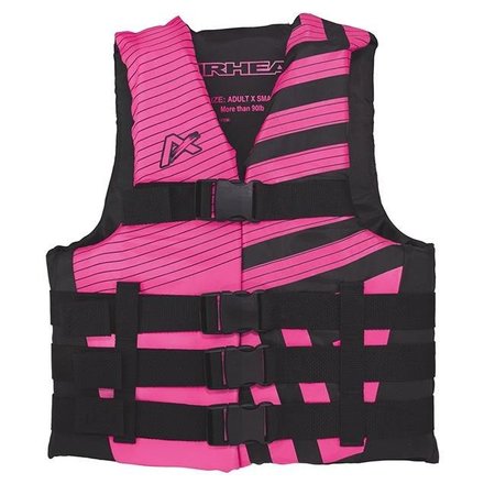 SPORTSMANSSUPPLY YCS 4012687 Large & Extra Large Trend Womens Closed Side Life Vest - Pink & Black 4012687